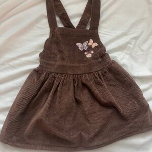 Brown Disney Toddler Fall Dress Minnie Mouse corduroy jumper dress